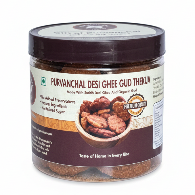 Purvanchal Desi Ghee Gud Thekua