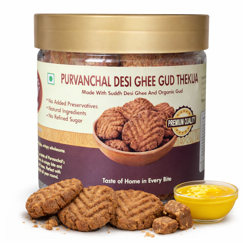 Purvanchal Desi Ghee Gud Thekua